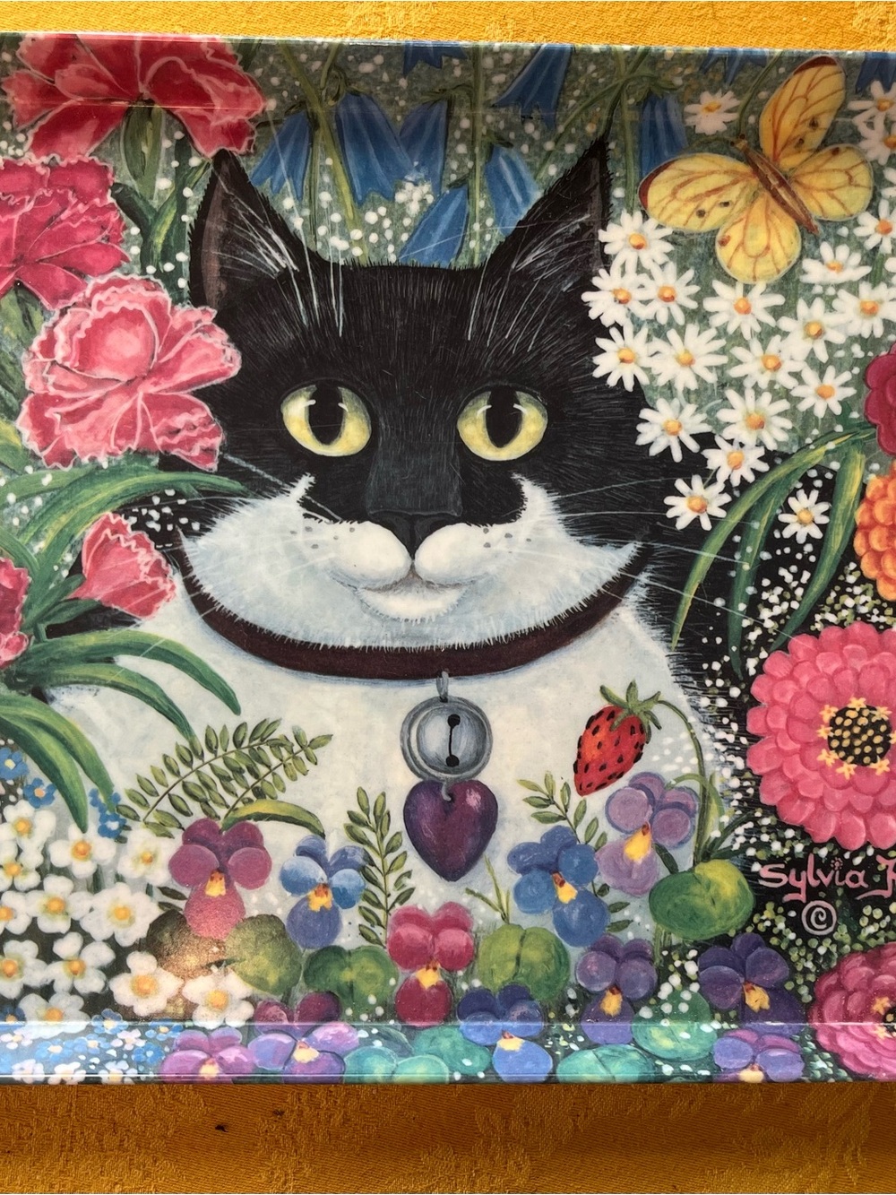 Vintage Melamine Cat Tray. Sylvia Huber-Gaensslen.